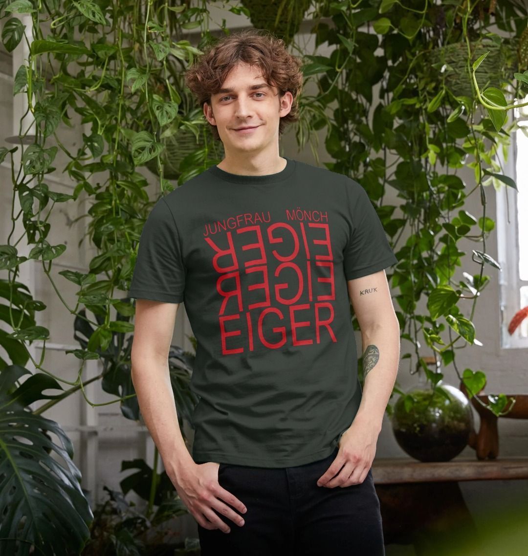 Eiger Reflection Red Unisex Organic Cotton Tee