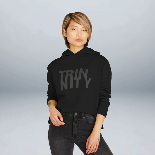 Trinnity Black Anagram Relaxed Organic Hoodie