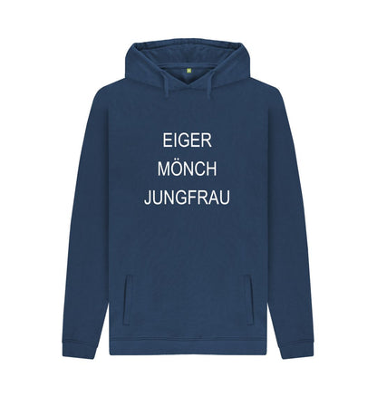 Navy EMJ Unisex Organic Cotton Pullover Hoodie