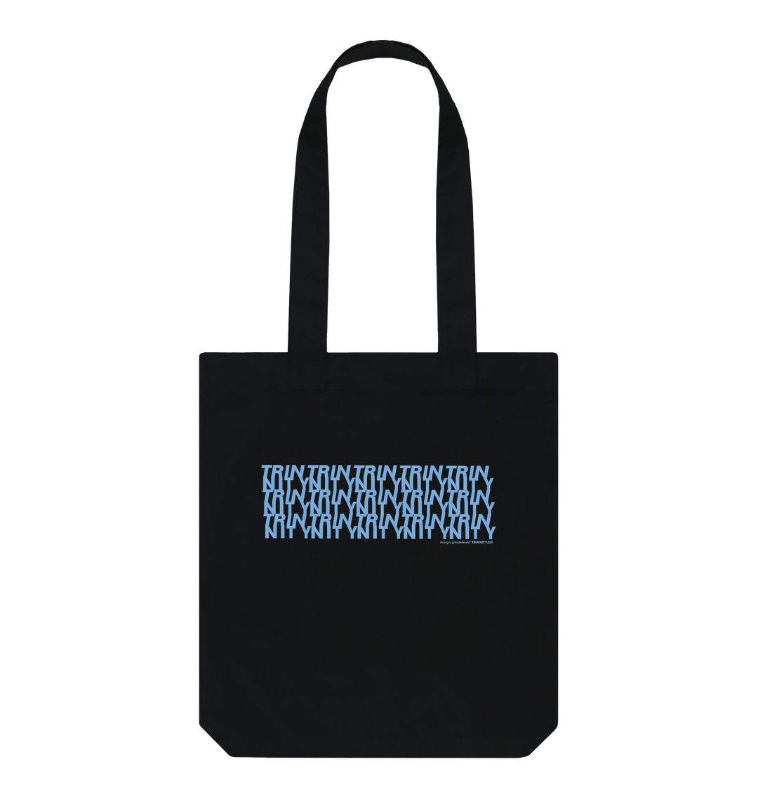 Black Trinnity Blue Anagram Tote bag