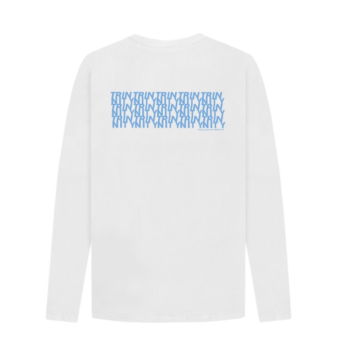 Trinnity Blue Anagram Unisex Long Sleeve Organic Tee