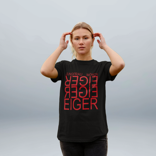 Eiger Reflection Red Unisex Organic Cotton Tee