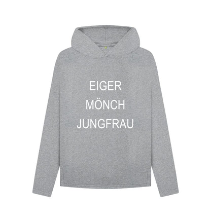 Athletic Grey EMJ Woman relaxed Fit Organic Cotton Hoodie