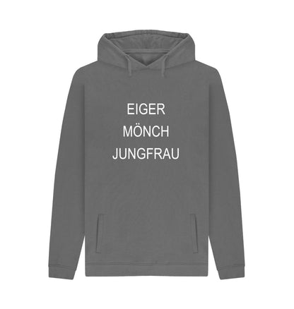 Slate Grey EMJ Unisex Organic Cotton Pullover Hoodie