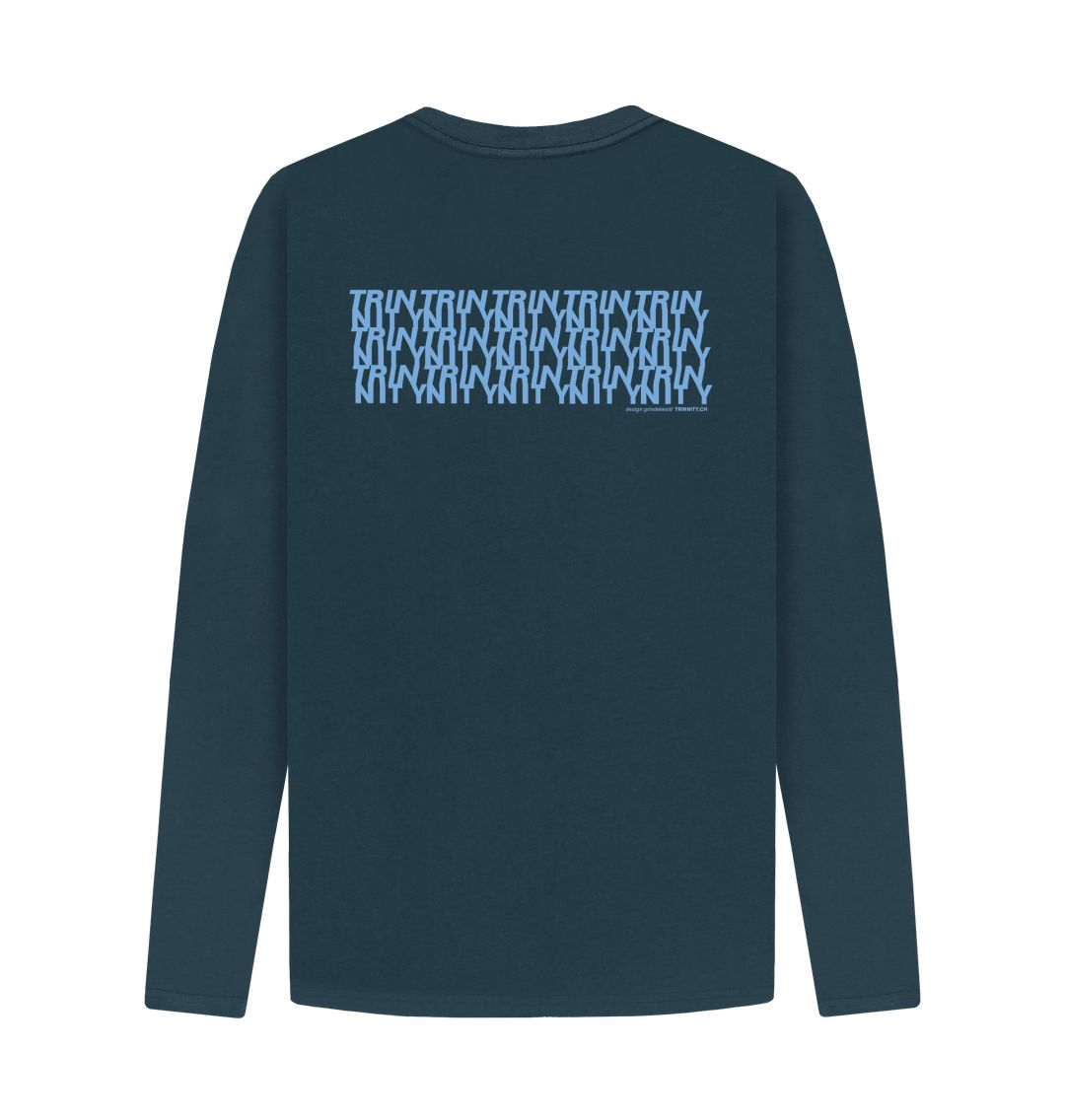 Trinnity Blue Anagram Unisex Long Sleeve Organic Tee