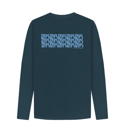 Trinnity Blue Anagram Unisex Long Sleeve Organic Tee