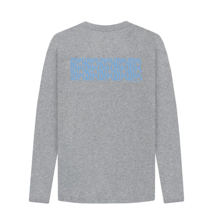 Trinnity Blue Anagram Unisex Long Sleeve Organic Tee