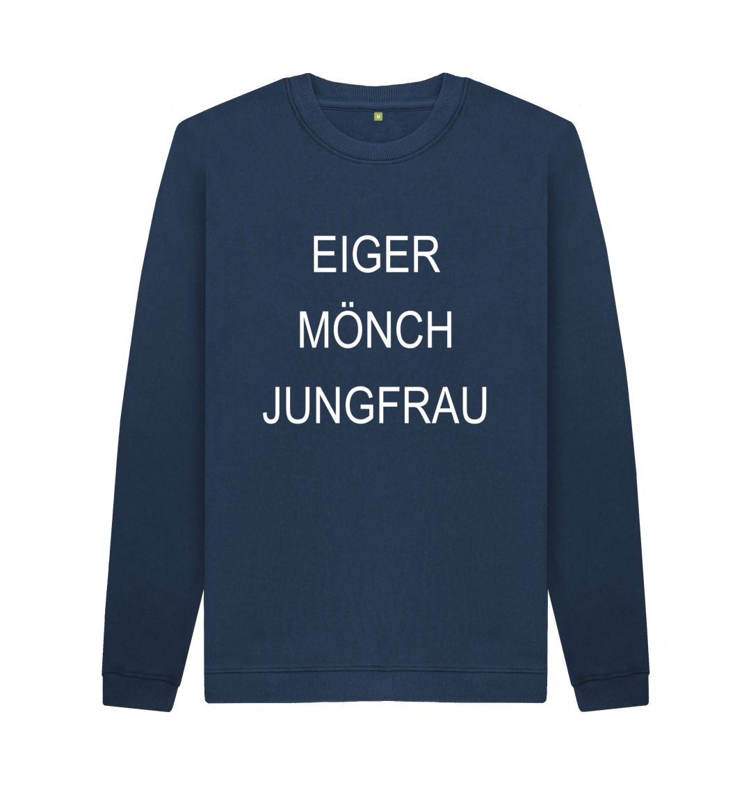 Navy Blue EMJ Unisex  Organic Cotton Sweater