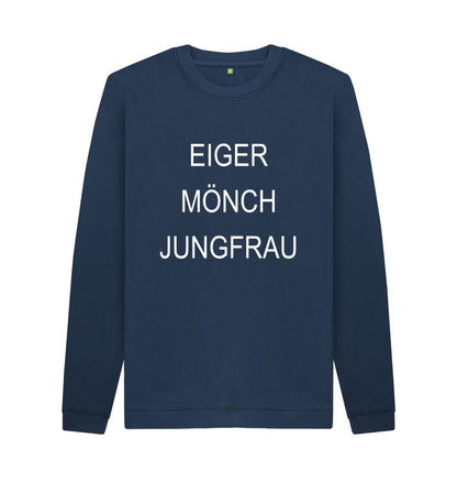 Navy Blue EMJ Unisex  Organic Cotton Sweater