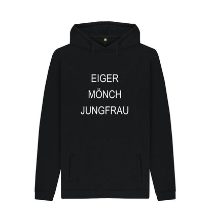 Black EMJ Unisex Organic Cotton Pullover Hoodie