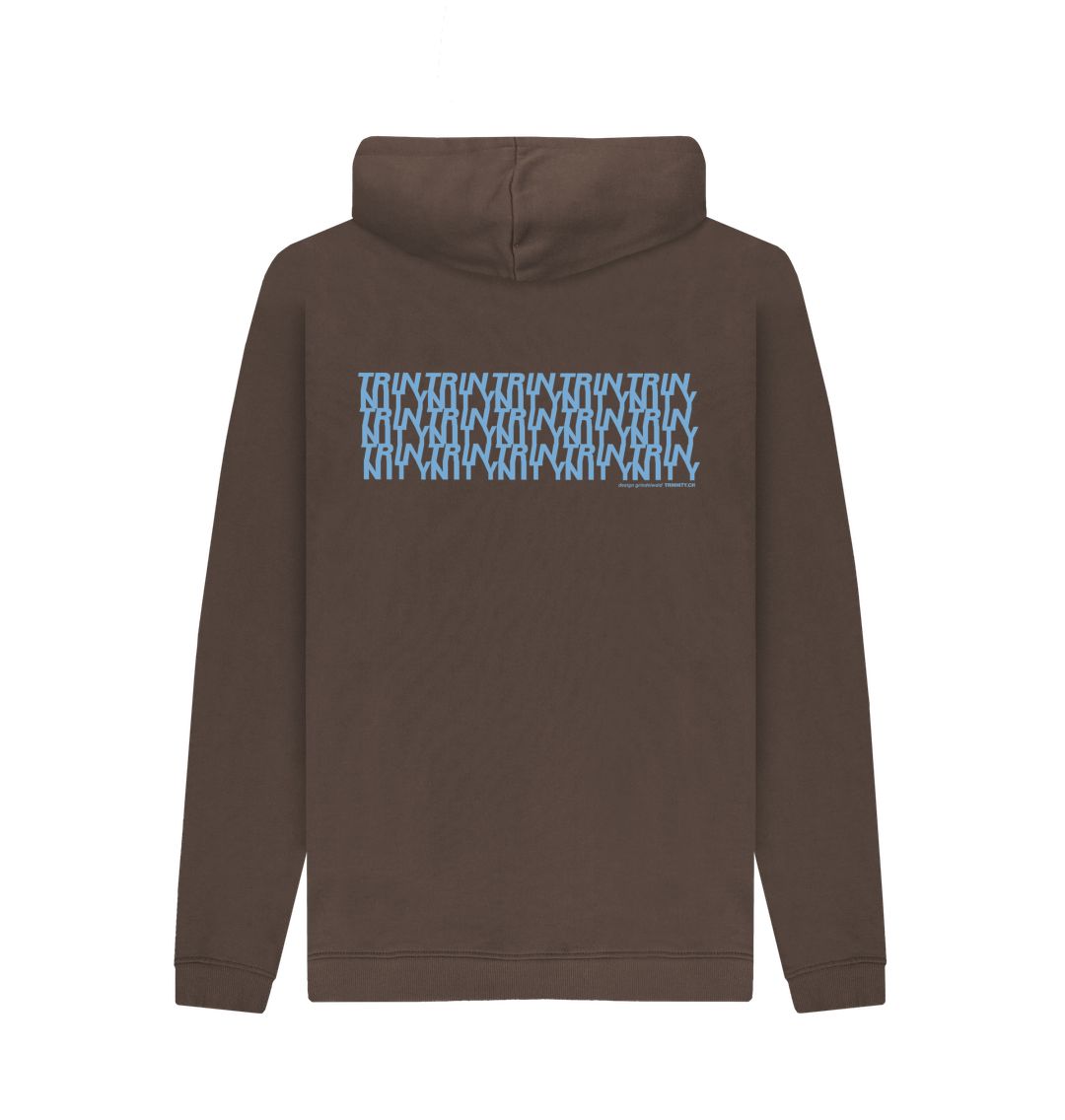 Trinnity Blue Anagram Unisex Organic Pullover Hoodie