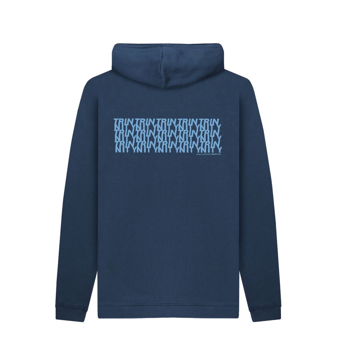 Trinnity Blue Anagram Unisex Organic Pullover Hoodie