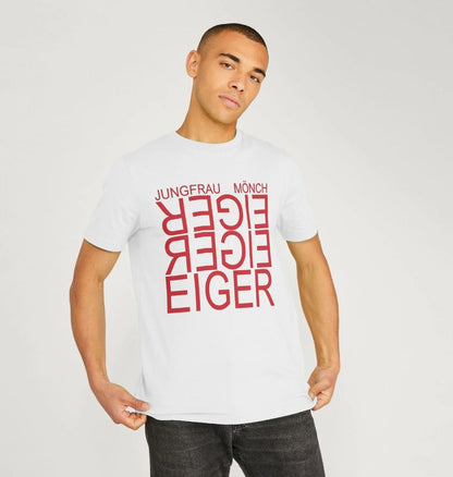 Eiger Reflection Red Unisex Organic Cotton Tee