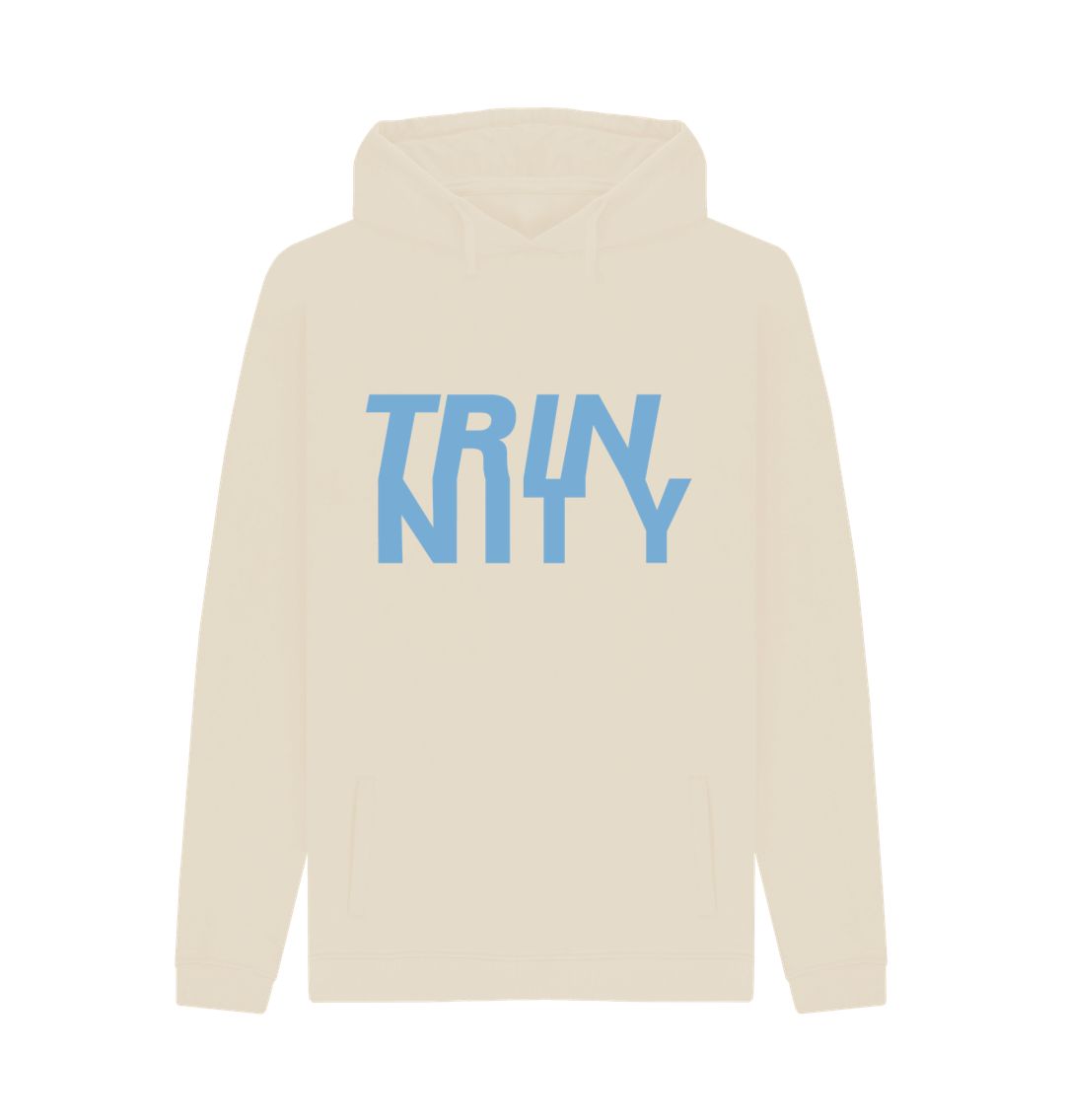 Oat Trinnity Blue Anagram Unisex Organic Pullover Hoodie